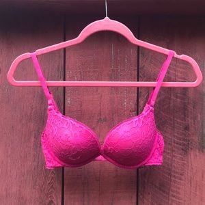 Victoria’s Secret “The Lacie” Hot Pink Push-Up Bra